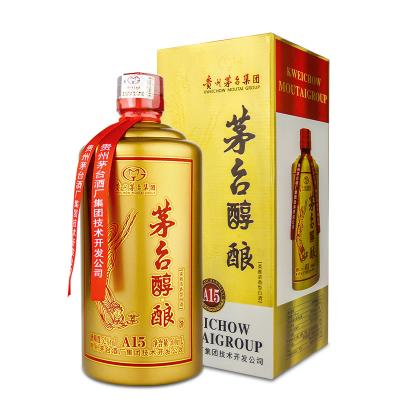 茅台集团出品 茅台醇酿A15 52度浓香型白酒 500ml单瓶 粮食酒