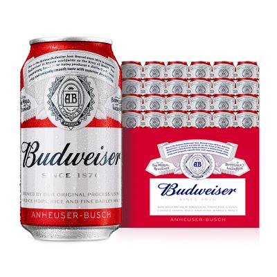 Budweiser/百威啤酒 小麦醇正拉罐330ml*24听 整箱