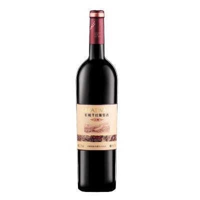 中粮长城 窖酿解百纳红酒 国产干红葡萄酒单支750ml