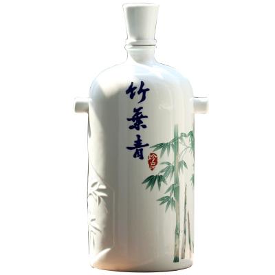 景德镇陶瓷酒坛子竹叶青创意白酒空酒瓶家用仿古酒壶泡酒瓶五斤装